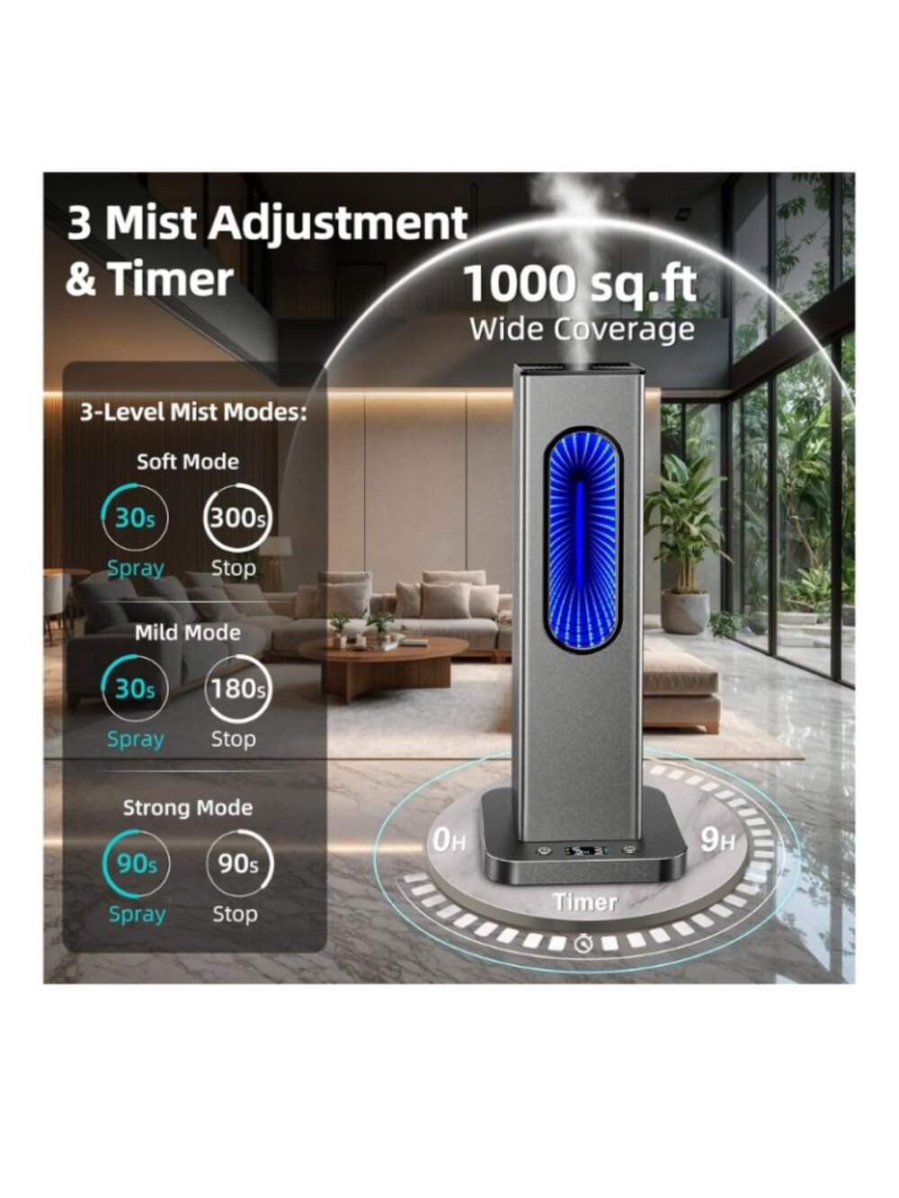 Waterless Essential Oil Diffuser, Rechargeable App Remote Control Scent Diffuser - Picture 2 of 5